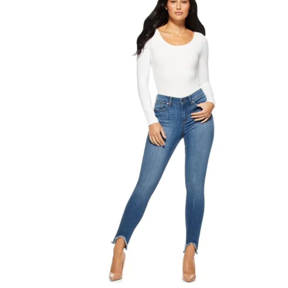 Skinny Mid Rise Stretch Ankle Jeans | Jeans by Sofia Vergara